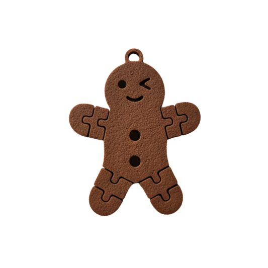 Weihnachts-Lebkuchenmann Deko-Anhänger (3D-Druck)