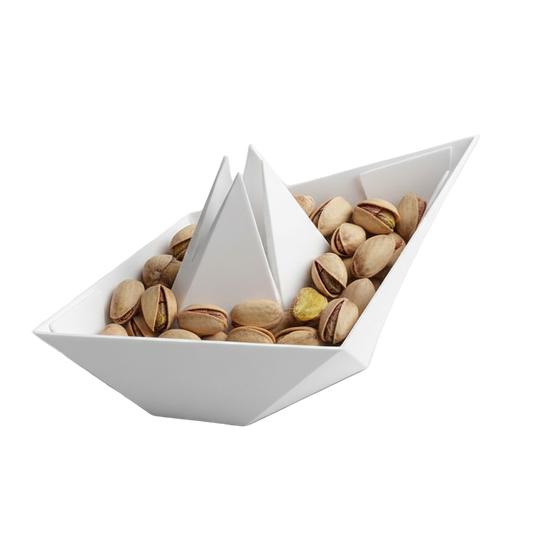 Snackschale im Papierschiff-Design (3D-Druck)
