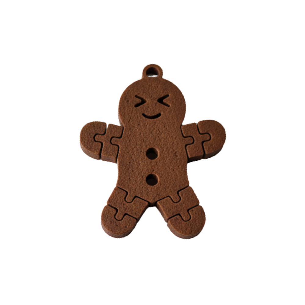 Weihnachts-Lebkuchenmann Deko-Anhänger (3D-Druck)