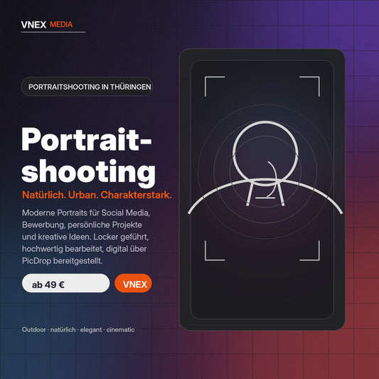 VNEX Media Portraitshooting in Thüringen – natürlich, urban und charakterstark